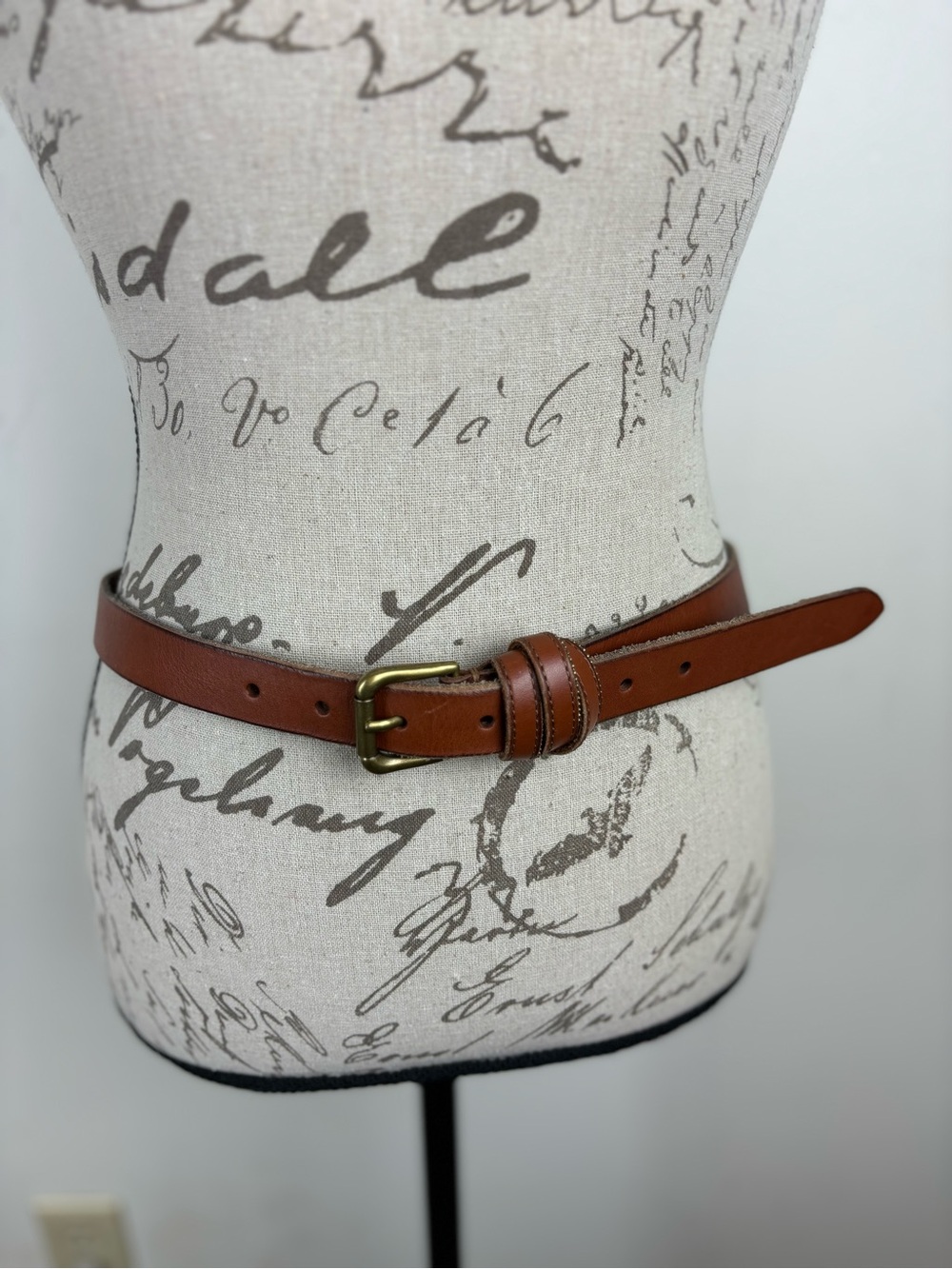 Frye Brown Leather Belt-Women’s Medium - Picture 3 of 10